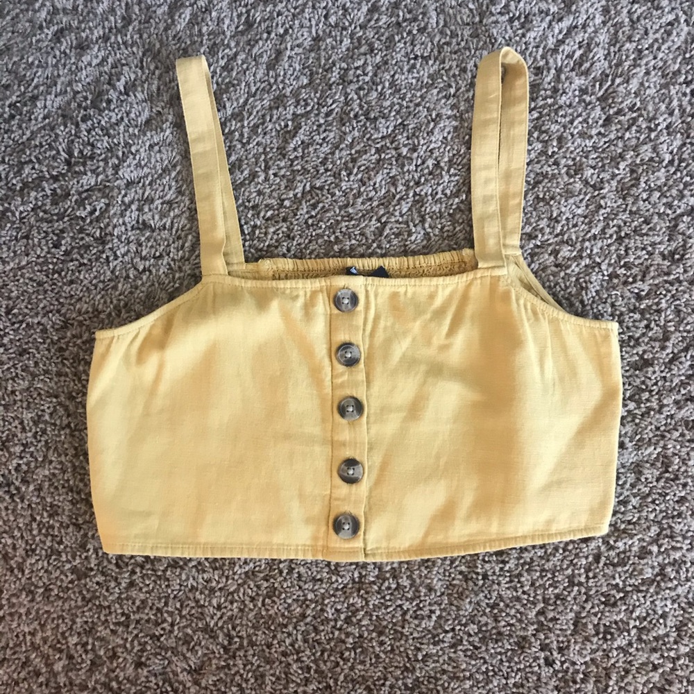 American Eagle Yellow Crop Top